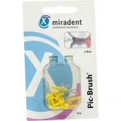 Miradent Pic-Brush Ersatzbürsten x-fein gelb 12