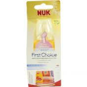 NUK FIRST C Glasflasche120ml Silikon Sauger Gr.1 S günstig im Preisvergleich