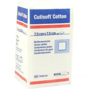 Cutisoft Cotton Kompressen 7.5x7.5cm unsteril günstig im Preisvergleich