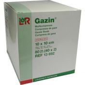 GAZIN Mullkompresse 10x10cm 12fach steril