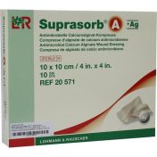 Suprasorb A+AG Antimikro Cal.-alginat Kompr.10x10