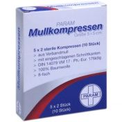 MULLKOMPRESSEN STERIL 5X5 8F