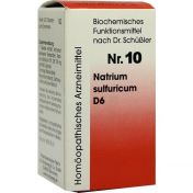 Biochemie 10 Natrium sulfuricum D6 günstig im Preisvergleich