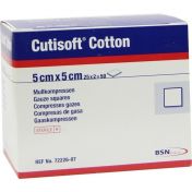 Cutisoft Cotton Kompressen steril 12-fach 5x5cm