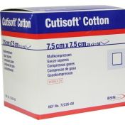 Cutisoft Cotton Kompressen steril 12-fach7.5x7.5cm günstig im Preisvergleich