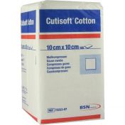 Cutisoft Cotton Kompressen unsteril 12-fach10x10cm günstig im Preisvergleich