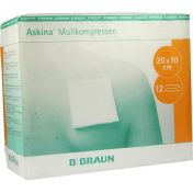 ASKINA MULLKOMPRESSEN 10x20cm 12 fach unsteril