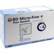 B-D Micro Fine+8 Nadeln 0.25x8mm