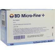 BD Micro-Fine + 8 Nadeln 100x0.25x8mm günstig im Preisvergleich