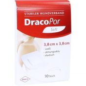 DRACOPOR Wundverband steril 3.8x3.8cm