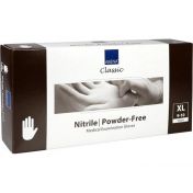 NITRIL-HANDSCHUHE WEISS PUDERFREI XL