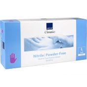 NITRIL-HANDSCHUHE SENSITIVE PUDERFREI LILA L