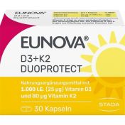 EUNOVA DuoProtect D3+K2 1000IE/80UG