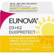 EUNOVA DuoProtect D3+K2 1000IE/80UG