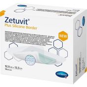 Zetuvit Plus Silicone Border 12.5 cm x 12.5 cm