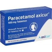 Paracetamol axicur 500 mg Tabletten