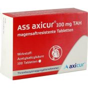 ASS axicur 100 mg TAH magensaftresist. Tabletten