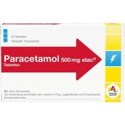 Paracetamol elac 500 mg Tabletten günstig im Preisvergleich