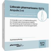 Lidocain pharmarissano Ampulle 0.5% 2ml
