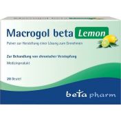 Macrogol beta Lemon Plv.z.Her.e.Lsg.z.Einn.