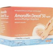 Amorolfin Dexcel 50 mg/ml wirkstoffhaltiger Nagel.