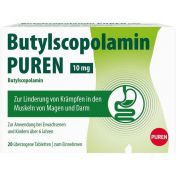 Butylscopolamin PUREN 10 MG überzogene Tabletten günstig im Preisvergleich