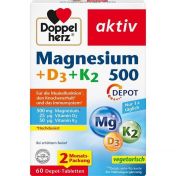 Doppelherz Magnesium 500 + D3 + K2 Depot