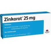 Zinkorot 25 mg Tabletten günstig im Preisvergleich