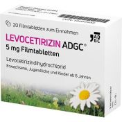 LEVOCETIRIZIN ADGC 5 mg Filmtabletten günstig im Preisvergleich