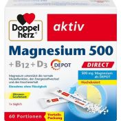 Doppelherz Magnesium 500 + B12 + D3 Depot direct