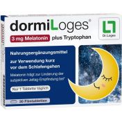 dormiLoges 3mg Melatonin plus Tryptophan