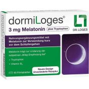 dormiLoges 3mg Melatonin plus Tryptophan