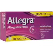 Allegra Allergietabletten 20 mg Tabletten günstig im Preisvergleich