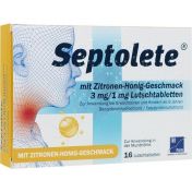 Septolete mit Zitronen-Honig-Geschmack 3 mg/1 mg günstig im Preisvergleich