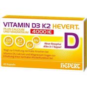 Vitamin D3 K2 Hevert+Calcium und Magnesium 4000 IE