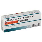 L-Thyroxin-Na-ratiopharm 50 Mikrogramm Tabletten