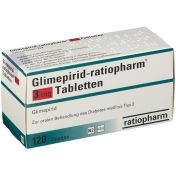 Glimepirid-ratiopharm 3mg Tabletten günstig im Preisvergleich