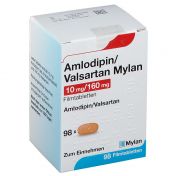 Amlodipin/Valsartan Mylan 10 mg/160 mg Filmtablett
