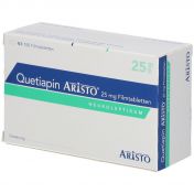 Quetiapin Aristo 25 mg Filmtabletten günstig im Preisvergleich