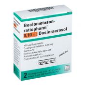 Beclometason-ratioph 0.10mg Dosieraerosol 400Huebe günstig im Preisvergleich