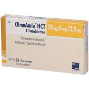 OlmeAmlo HCT 20 mg/5 mg/12.5 mg Filmtabletten