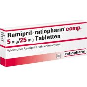 Ramipril-ratiopharm comp. 5mg/25mg Tabletten günstig im Preisvergleich