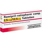 Ramipril-ratiopharm comp. 2.5mg/12.5mg Tabletten günstig im Preisvergleich