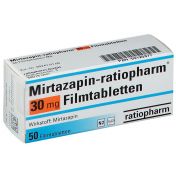Mirtazapin-ratiopharm 30mg Filmtabletten günstig im Preisvergleich