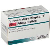 Simvastatin-ratiopharm 20mg Filmtabletten günstig im Preisvergleich