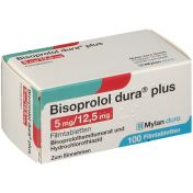 Bisoprolol dura plus 5mg/12.5mg Filmtabletten günstig im Preisvergleich