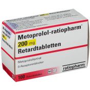 Metoprolol-ratiopharm 200mg Retardtabletten günstig im Preisvergleich
