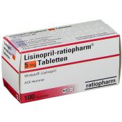 Lisinopril-ratiopharm 5mg Tabletten günstig im Preisvergleich
