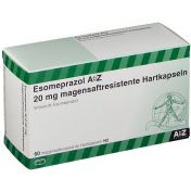 Esomeprazol AbZ 20 mg magensaftr. Hartkapseln günstig im Preisvergleich