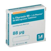 L-Thyroxin 88 - 1 A Pharma günstig im Preisvergleich